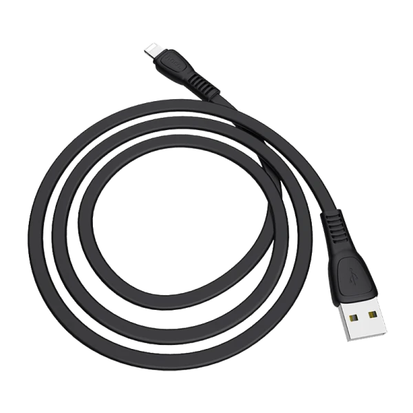 Кабель HOCO X40 USB (m)-Lightning (m) 1.0м 2.4A TPE черный (1/33/330)
