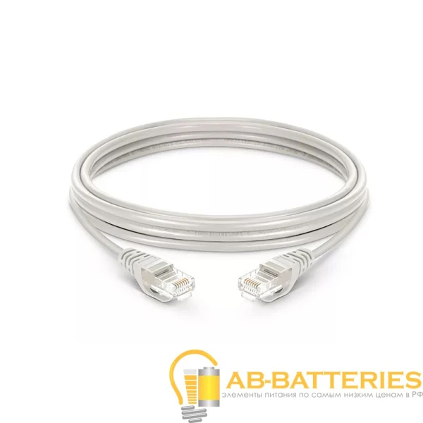 Патч-корд Atcom RJ-45 (m)-RJ-45 (m) 2.0м кат.5е ПВХ 24AWG серый (1/10/250)