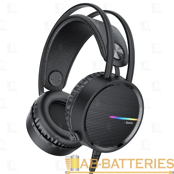 Наушники полноразмерные HOCO W100 с микр. игровые черный (1/16)