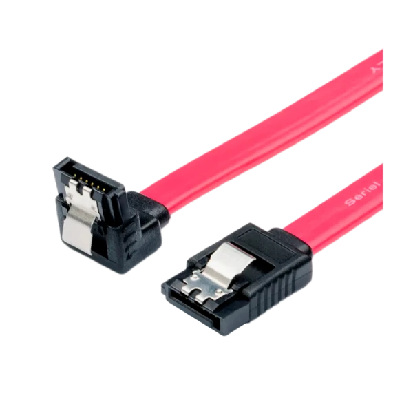 Кабель Atcom AT0108 SATA (m)-SATA (m) 0.5м силикон угловой розовый (1/10/1000)