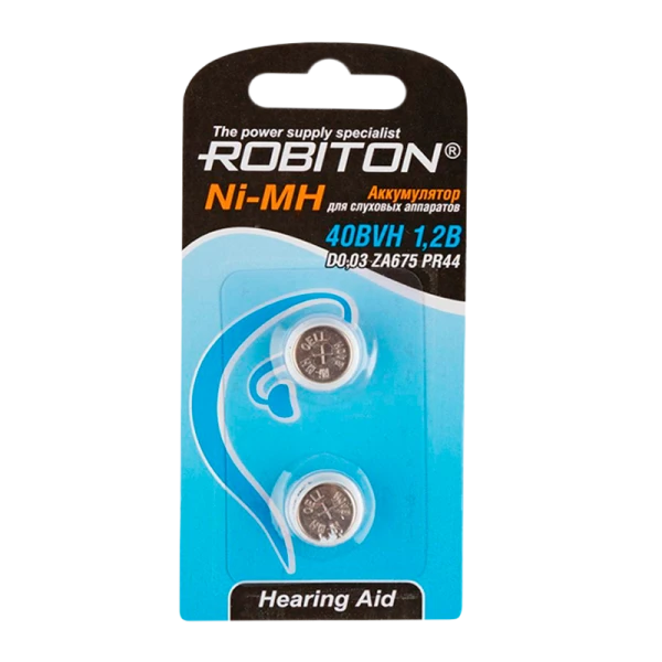 Аккумулятор ROBITON 40BVH 1.2В BL2 (2/20/800)