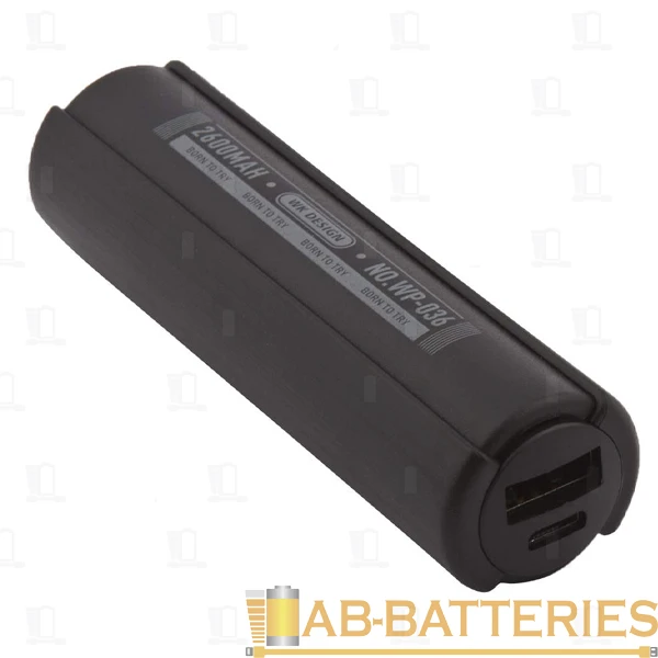 Внешний аккумулятор WK WP-036 Mark 2600mAh 1.0A 1USB черный (1/80)