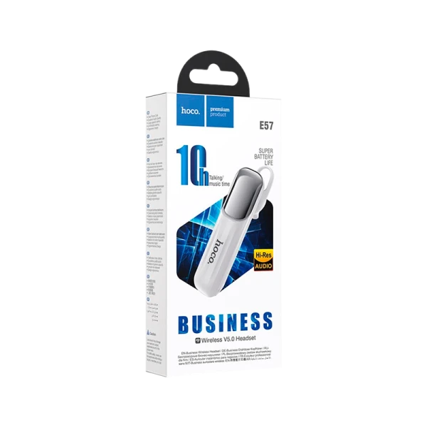 Беспроводная гарнитура HOCO E57 белый (1/20/200)