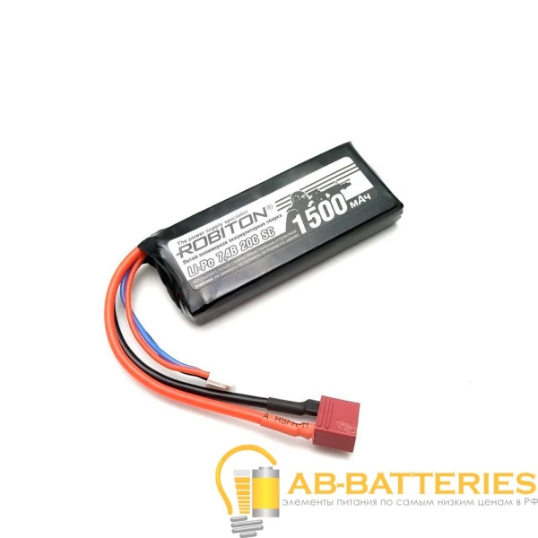 Аккумуляторная сборка ROBITON LP-STB2-1500 Lipo 7.4В 1500мАч (1/50)