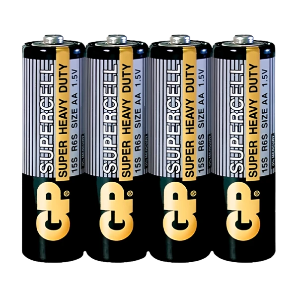 Батарейка GP Supercell R6 AA Shrink 4 Heavy Duty 1.5V (4/40/200/1000) R