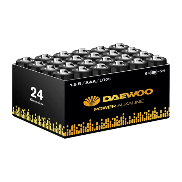 Батарейка Daewoo Power LR03 AAA BOX24 Alkaline 1.5V (24/576)