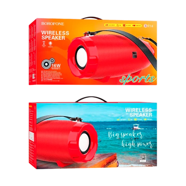 Портативная колонка Borofone BR14 bluetooth 5.0 microSD красный (1/12)