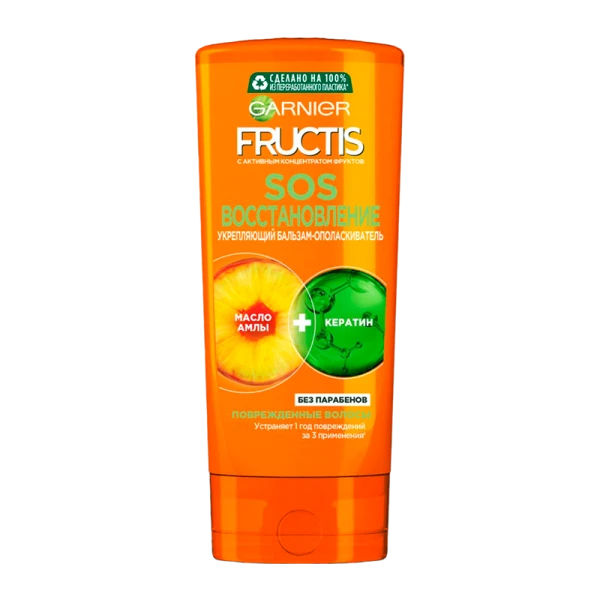 Бальзам для волос Garnier Fructis SOS Восстановление д/секущ кончиков 200мл (1/12)