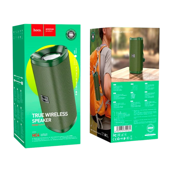 Портативная колонка HOCO HC4 bluetooth 5.0 microSD зеленый (1/30)