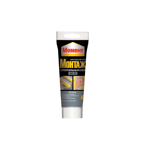 Монтажный клей Момент MB-70 250г суперсильный белый (1/12/1440)