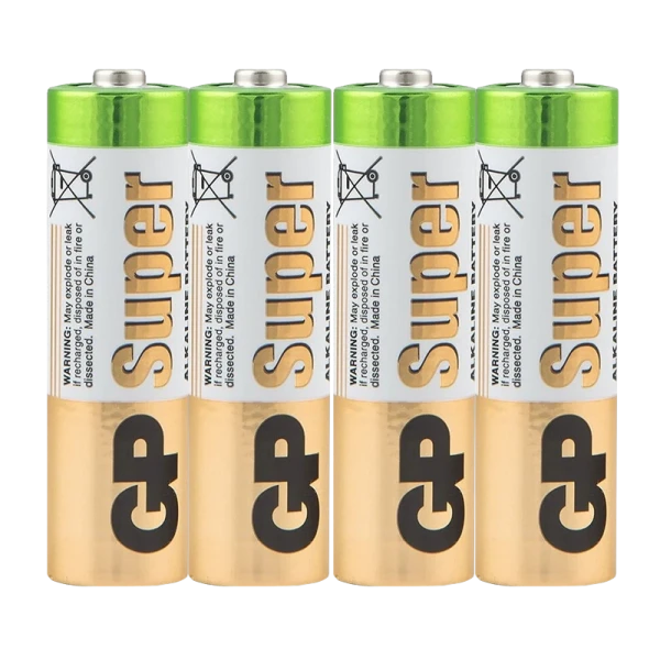 Батарейка GP Super LR6 AA Shrink 4 Alkaline 1.5V (4/96/192/384) R
