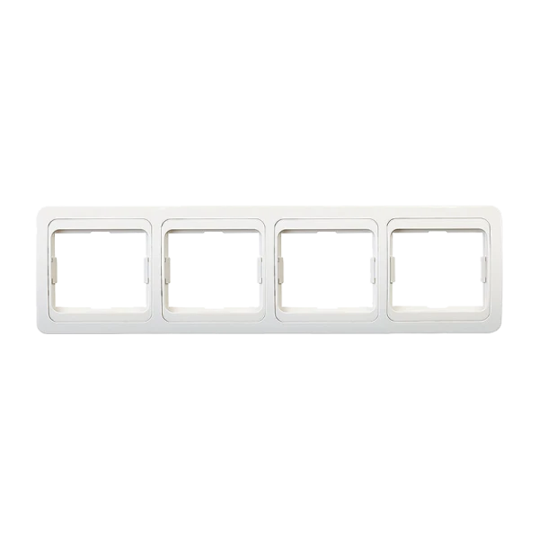 Рамка Smartbuy 4-местная горизонтальная белая "Марс"