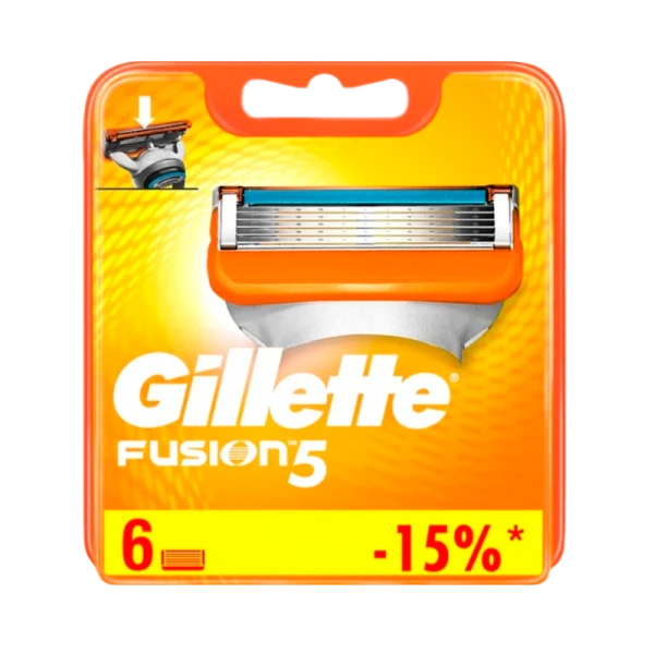 Сменные кассеты Gillette FUSION POWER 5 лезвий 6шт. (цена за 1 шт) (6/60)