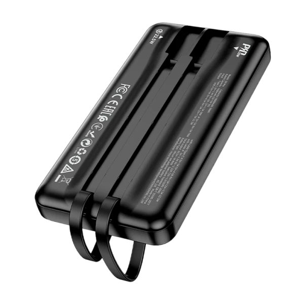 Внешний аккумулятор HOCO Q9 Pro 10000mAh 3.0A 20W 1USB PD3.0 с кабелем Lightning/Type-C черный (1/30