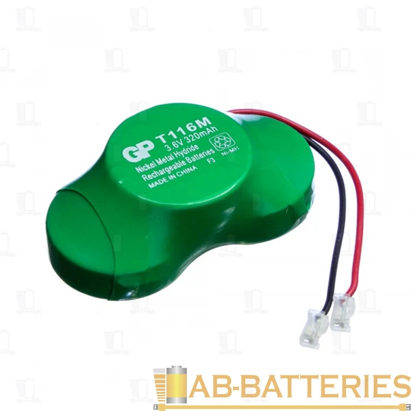 Аккумулятор для радиотелефонов GP T116M BL1 NI-CD 320mAh (1/10/200)