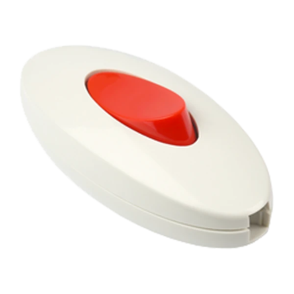 Выключатель Smartbuy проходной белый/красный 6А 250В (SBE-06-S05-wr)