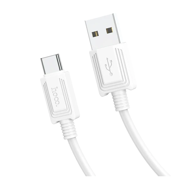 Кабель HOCO X37 USB (m)-Type-C (m) 1.0м 2.4A ПВХ белый (1/31/310)