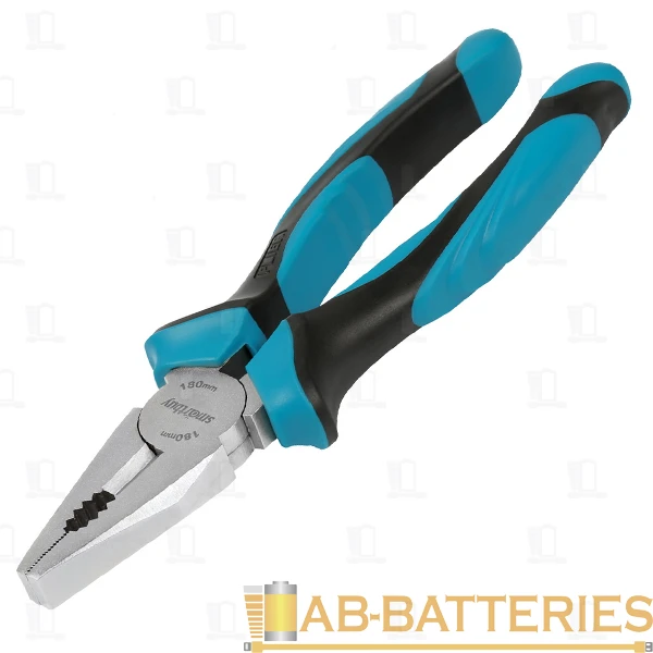 Плоскогубцы (пассатижи), 180 мм, комбинированные, 2х-комп. рукоятка, CR-V сталь, Smartbuy Tools/60