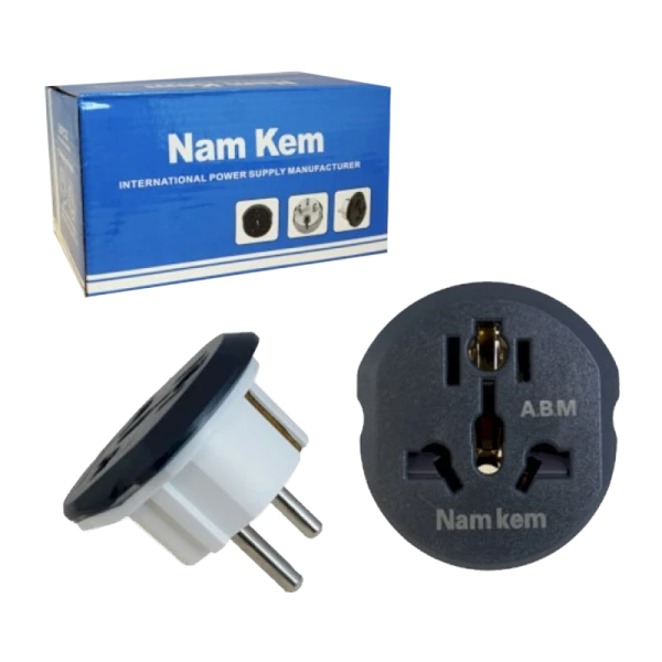 Сетевой переходник Live Power K1616 универсальный 1р.С/З черный (1/20/400)