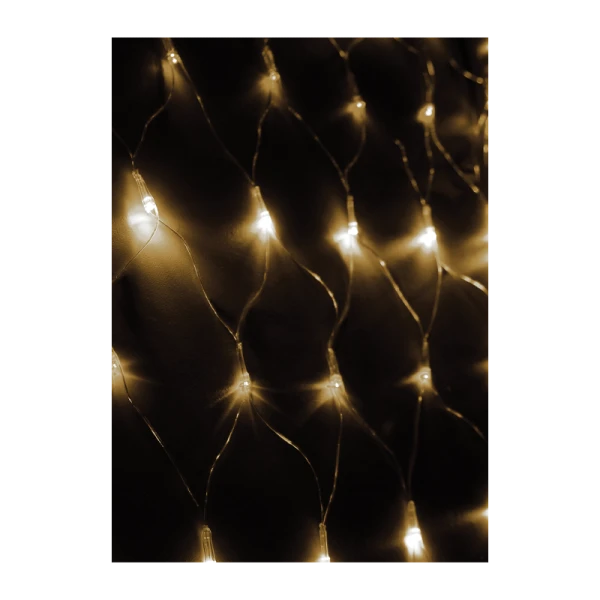 *Гирлянда Космос 240LED 1.8м лампочки сетка 8 режимов с контроллером белый (1/40) 