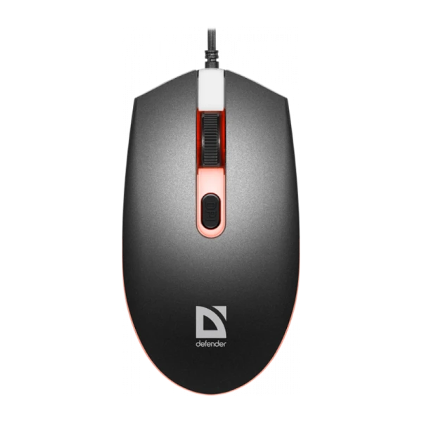 Мышь проводная Defender MB-986 DOT классическая USB черный (1/60)