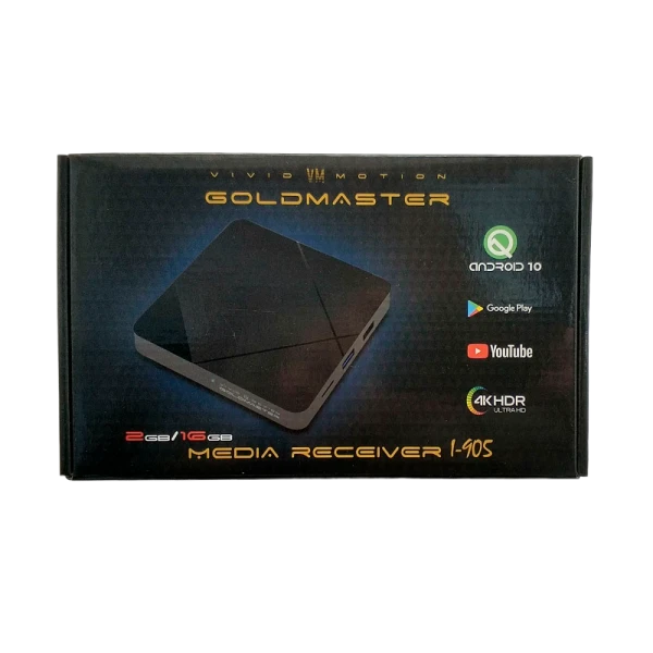 СМАРТ ТВ-приставка GoldMaster I-905 Android 10 4К черный
