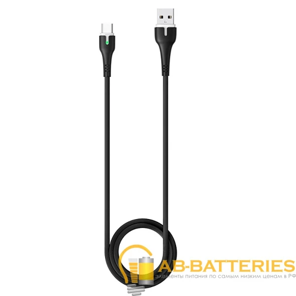 Кабель HOCO X45 USB (m)-Type-C (m) 1.0м 2.4A TPE черный (1/22/220)