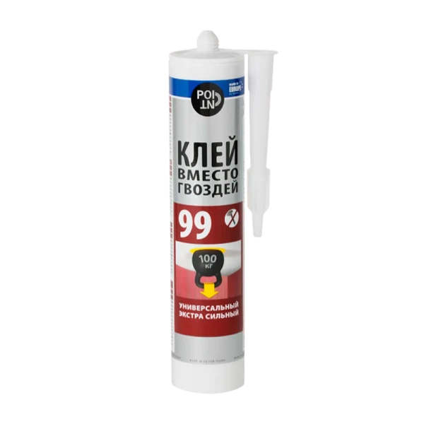 Клей POINT 99 вместо гвоздей 280мл экстра сильный (1/12)