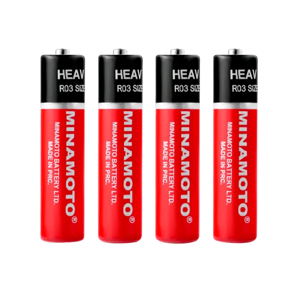Батарейка Minamoto R03 AAA Shrink 4 Heavy Duty 1.5V (4/60/1200)