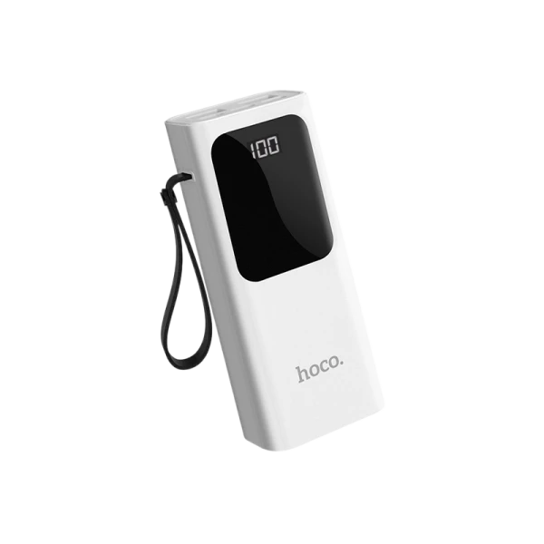Внешний аккумулятор HOCO J41 10000mAh 2.0A 2USB/Lightning/Type-C белый (1/63)