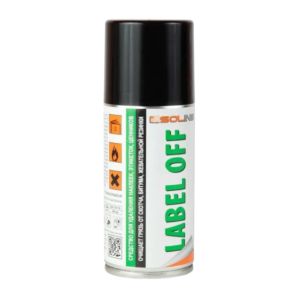 Средство Solins LABEL-OFF для удаления наклеек 200мл аэрозоль