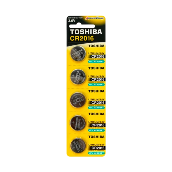 Батарейка Toshiba CR2016 BL5 Lithium 3V (5/100/12000)