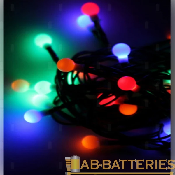 Гирлянда Космос 100LED 9.5м шарики нить 8 режимов ассорти