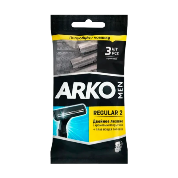 Бритва Арко MEN Regular 2 одноразовые 3шт. (1/40)