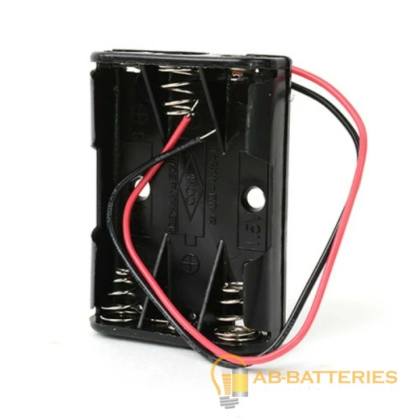 Отсек для элементов питания ROBITON Bh3xAAA с двумя проводами PK1 (1/100/1500)
