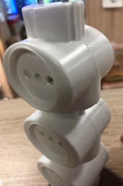 Разветвитель Без бренда "Обычный" 3р.Б/З 6A белый