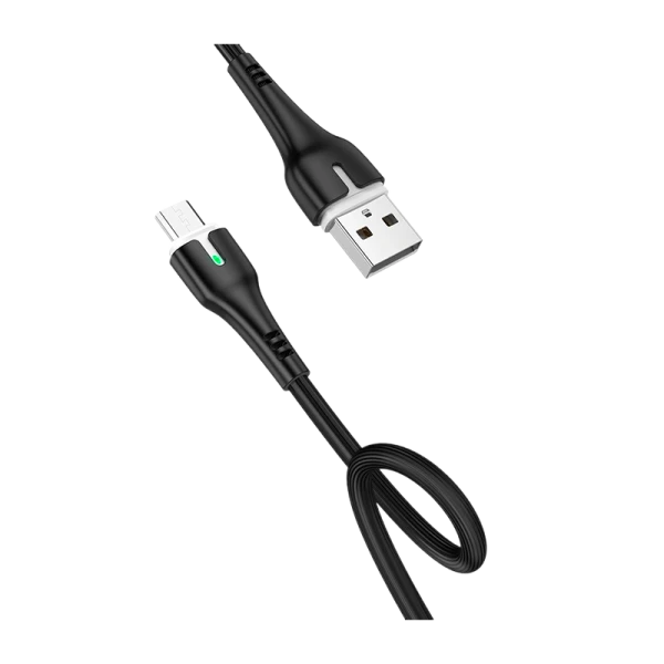 Кабель HOCO X45 USB (m)-microUSB (m) 1.0м 2.4A силикон черный (1/22/220)