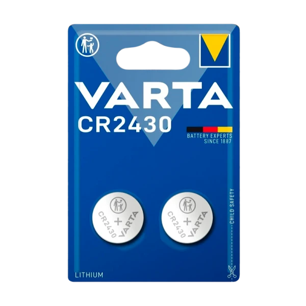 Батарейка Varta ELECTRONICS CR2430 BL2 Alkaline 3V (6430) (2/20/200)