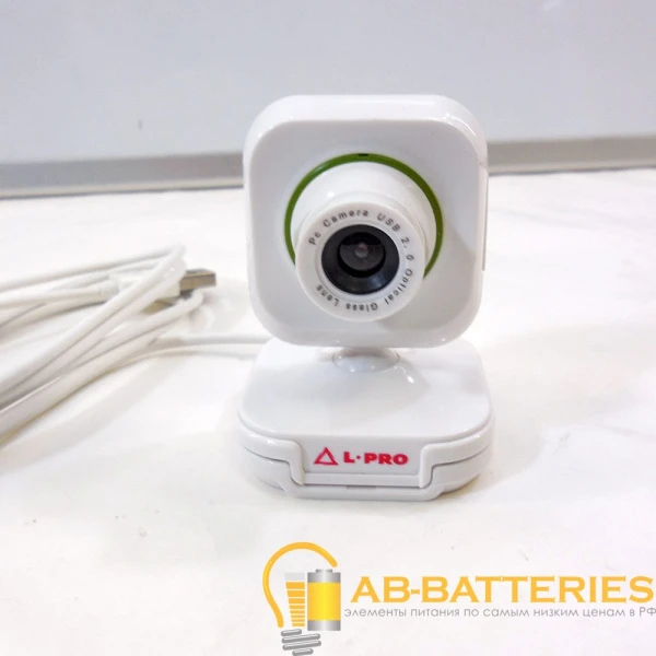 Веб-камера L-PRO 132/1407 CMOS 640x480 0.3Мп USB белый (1/40)
