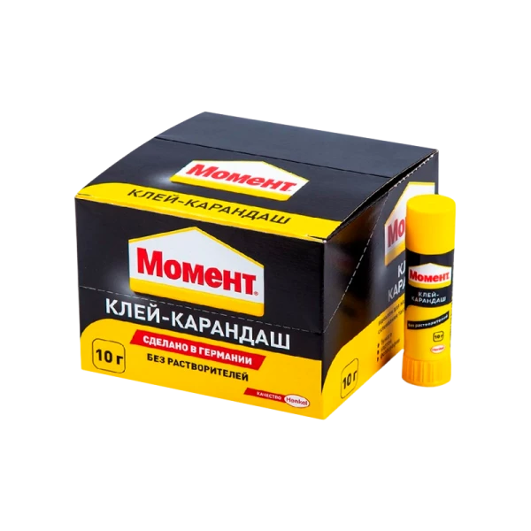 Клей-карандаш Момент BOX25 10г шоу-бокс (25/300)