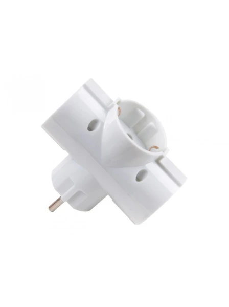 Разветвитель JAZZway AD-3G-R 3р.С/З 16A белый
