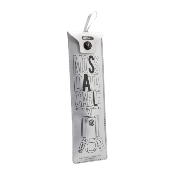 USB кабель REMAX Moss (Micro) RC-079M Серебристый (0.3M, 2.1A)