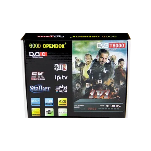 Приставка для цифрового ТВ Openbox T8000 DVB-T/T2 металл черный (1/60)