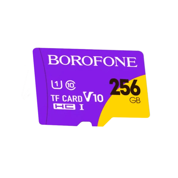 Карта памяти microSD Borofone 256GB Class10 A1 UHS-I (U3) 100 МБ/сек V30 (1/100)