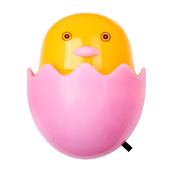 Ночник Camelion NL-176 "Цыпленок" 4LED 1W 220V в розетку желтый розовый (1/24/96)