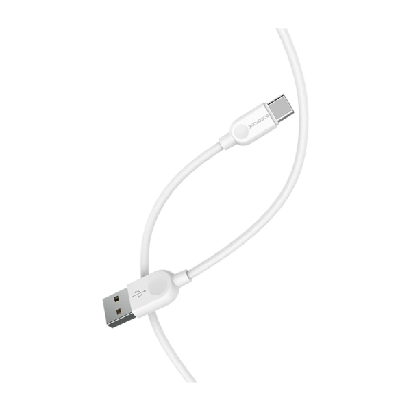 Кабель Borofone BX14 USB (m)-Type-C (m) 2.0м 2.4A ПВХ белый (1/360)