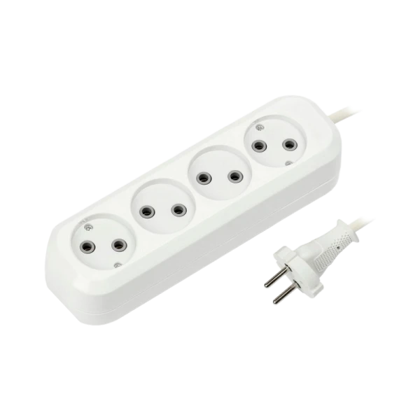 Удлинитель Фаzа УДП-3-150 3р.Б/З 6A 1.5м ПВС 2x0.75мм² белый (1/45)