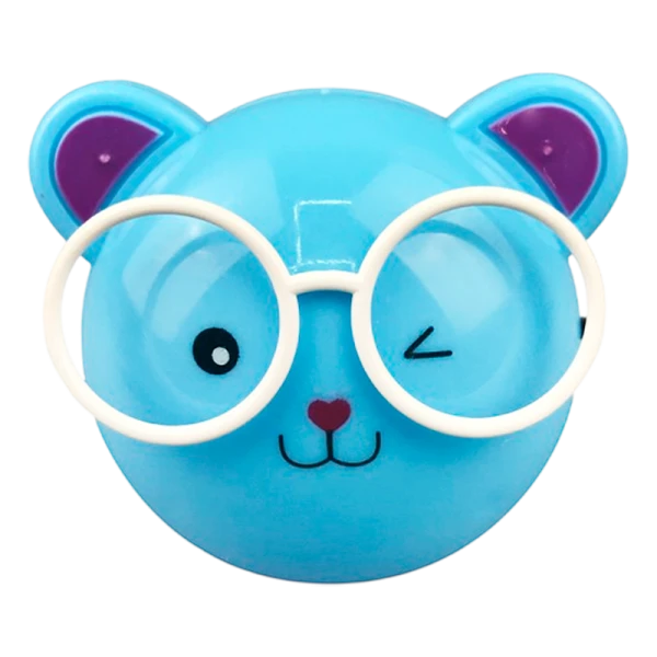 Ночник Camelion NL-242 "Медведи очкарики" 0.5W 220V в розетку синий (1/24/72)