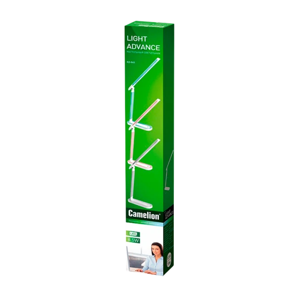 Светильник настольный Camelion KD-845 5W 230V IP20 на основании сенс. 3 ур.ярк.+3цв. белый (1/12)