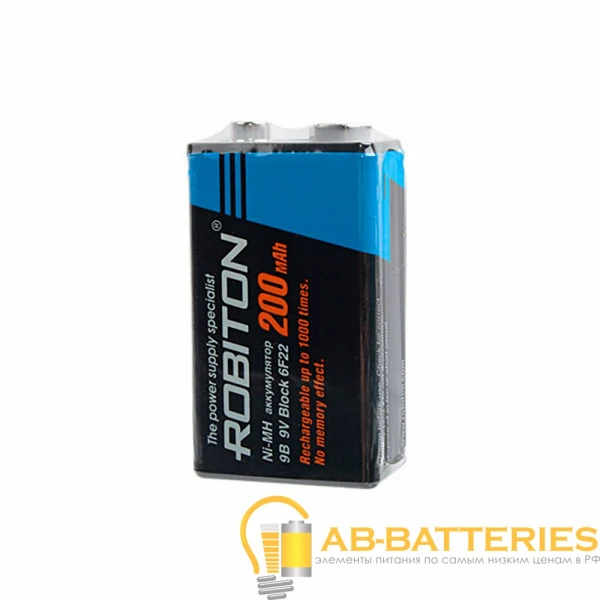 Аккумулятор ROBITON 200MH9 SR1, в упак 22 шт (1/22/264)